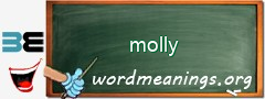 WordMeaning blackboard for molly